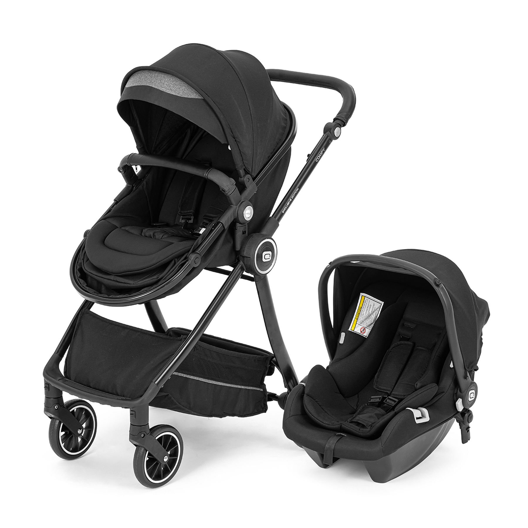 Quard Comfy Travel Sistem Bebek Arabası Siyah