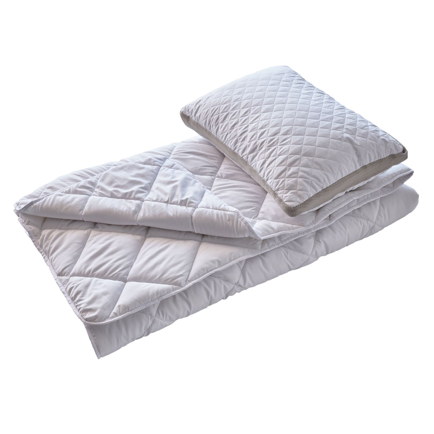 Bedmall Eva Microfiber Kapitone Çift Kişilik Yorgan ve 1 Adet Kapitone Yastık Seti 50x70 cm